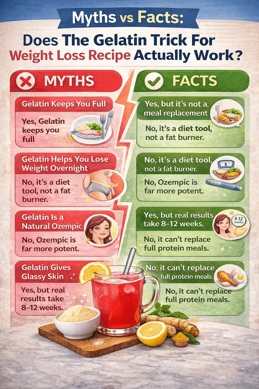 3-Ingredient Gelatin Recipe for Weight Loss 3-Ingredient Gelatin Recipe for Weight Loss