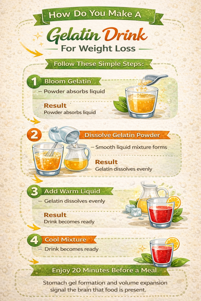 How Do You Make a Gelatin Drink for Weight Loss Step by Step How Do You Make a Gelatin Drink for Weight Loss Step by Step